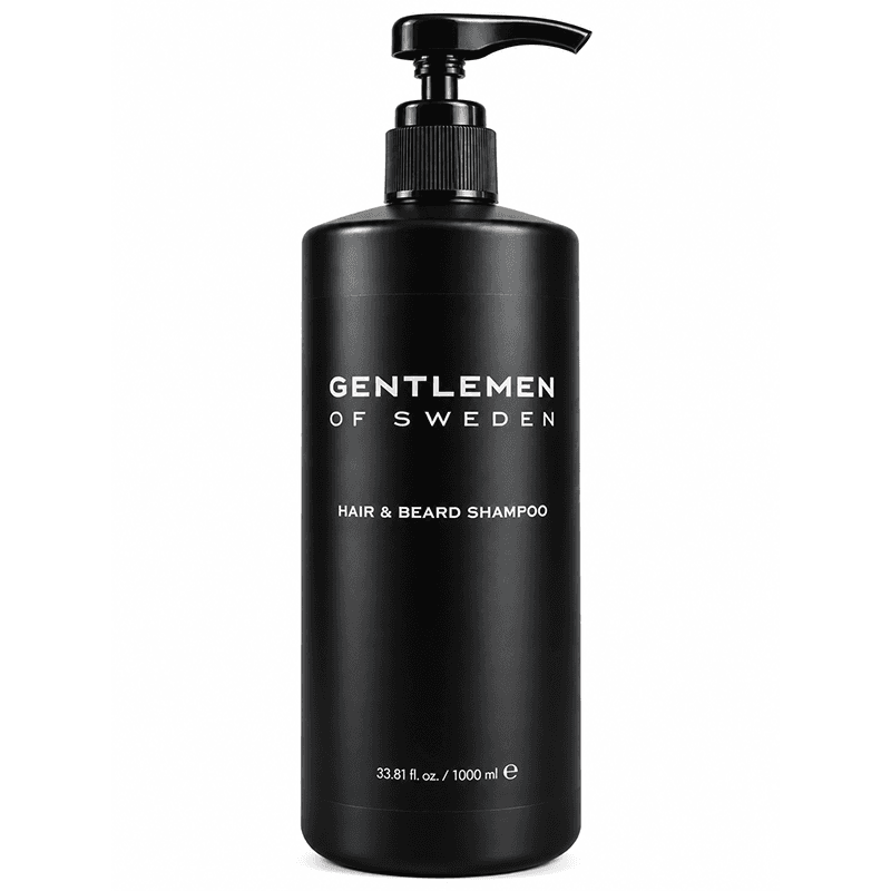 Gentlemen of Sweden Hair & Beard Shampoo 1000 ml med pump